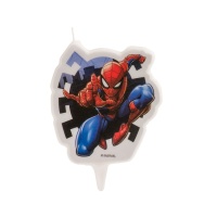 Vela de Spiderman de 7,5 x 6,5 cm - 1 unidad