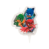 Vela decorativa PJ Masks de 7,5 x 6,5 cm - 1 unidad