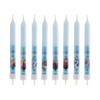 Velas de Frozen de 8,5 cm - 8 unidades