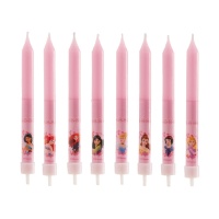 Velas de las Princesas Disney de 8,5 cm - 8 unidades