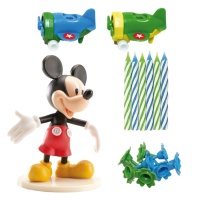 Figura para tarta de Mickey Mouse con velas - 21 unidades