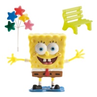 Decoración para tarta de Bob Esponja - 3 unidades