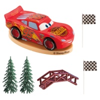 Decoración para tarta de Cars - 6 unidades