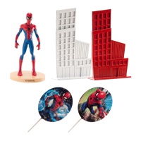 Decoración para tarta del increíble Spiderman - 5 unidades