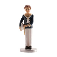 Figura para tarta de Mi Primera Comunión niño marinero - 15 cm