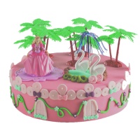 Decoración para tarta de Barbie - 10 unidades