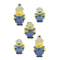 Figuras de azúcar de Minions - 5 unidades