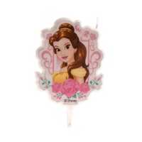 Vela decorativa de princesa Bella - 8 x 6 cm