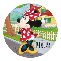 Oblea comestible de Minnie Mouse - 20 cm
