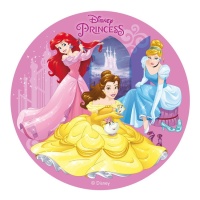 Oblea comestible de Princesas Disney de 20 cm