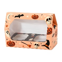 Caja para 2 cupcakes de Halloween Boo - Azucren