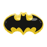 Globo de escudo de Batman de 76 x 43 cm