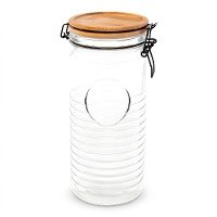 Tarro de 1,3 L con tapa de madera