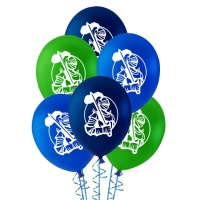 Globos de látex Medieval de 25 cm - 6 unidades