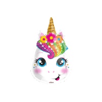 Globo de cabeza de Unicornio de 46 cm