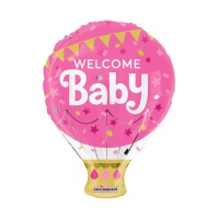 Globo bienvenida de Baby Shower niña de 46 cm