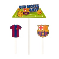 Toppers de FC Barcelona Per Molts Anys - 3 unidades
