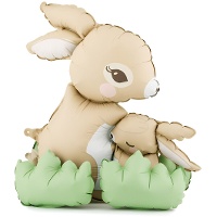 Globo de conejo y conejito de 60 x 51 cm