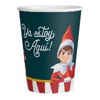 Vasos de Elfo travieso The Elf on the Shelf de 270 ml - 6 unidades