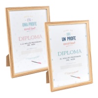 Marco de fotos con Diploma Profe - Dcasa - 1 unidad