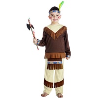 Disfraz de indio apache oscuro para niño