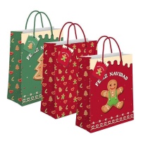 Bolsa regalo de 23 x 18 x 10 cm de Sweet Christmas - 1 unidad