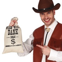 Bolsa de tela para dinero de cowboy