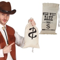 Bolsa de tela para dinero de cowboy