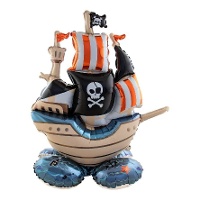 Globo de barco pirata con base de 70 x 81 cm