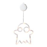 Fantasma colgante con luz y ventosa de 39 x 19 cm