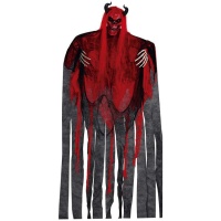 Colgante de demonio esqueleto con luz - 1,50 m