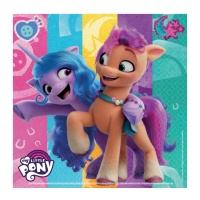 Servilletas de My Little Pony de 16,5 x 16,5 cm - 16 unidades