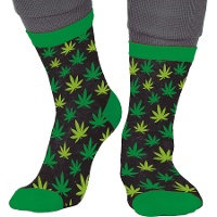 Calcetines de marihuana para adulto - 1 par