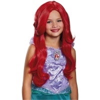 Peluca Ariel para niña