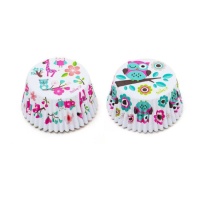 Cápsulas para cupcakes de búhos - Decora - 36 unidades