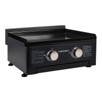 Plancha de gas negra Travel - Campart BA8452