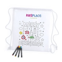 Mochila de Merry Christmas para colorear - 1 unidad