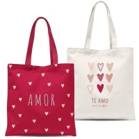 Bolsa de tela Amor - DCasa - 1 unidad