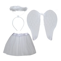 Conjunto de ángel blanco