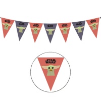 Banderines de Baby Yoda The Mandalorian - 2,3 m