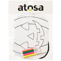 Cesta para colorear de calabaza de 20 x 15 cm