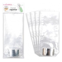 Bolsas para dulces transparentes de 20 x 9,8 cm - Scrapcooking - 4 unidades