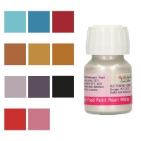 Pintura comestible metálica de colores de 30 ml - FunCakes