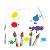 Caja de cartón de Pintura de Colores - 12 unidades