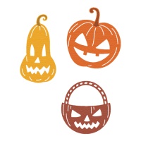 Troquel fino ZAG Halloween calabazas - 3 pìezas