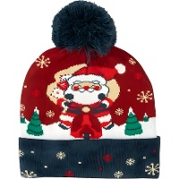 Gorro de Papá Noel y pompón