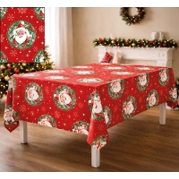 Mantel navideño de Papá Noel