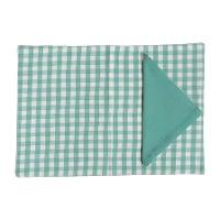 Mantel individual de 48 x 33 cm Vichy con servilleta - 1 unidad