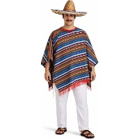 Poncho mejicano para hombre