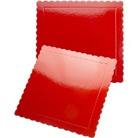 Base para tarta de 30 x 30 x 0,3 cm cuadrada - 5 unidades
